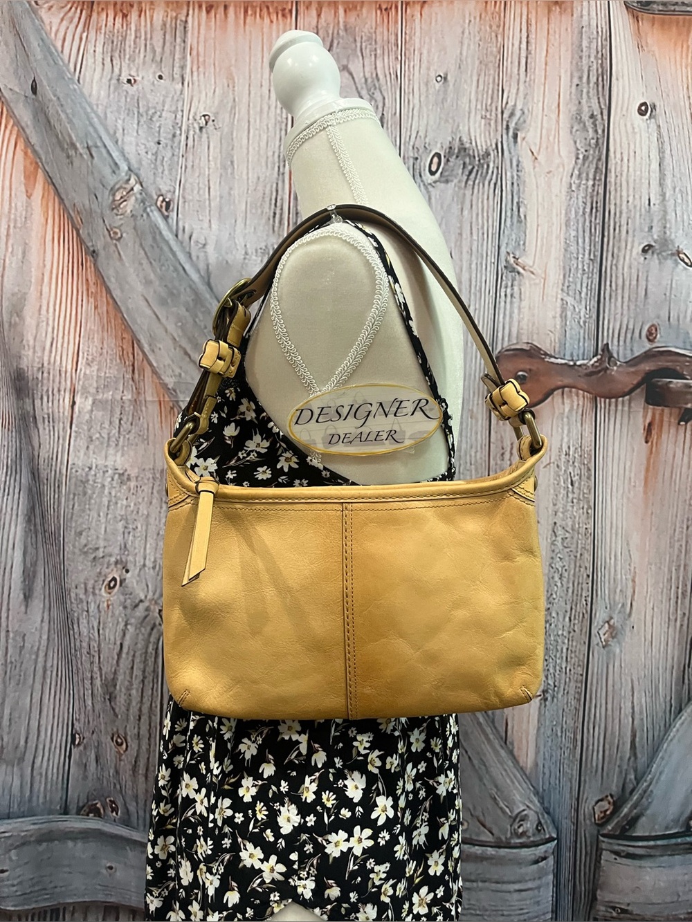 COACH Bleecker Leather Hobo Shoulder Bag Camel VGC! 11415 - Picture 2 of 12